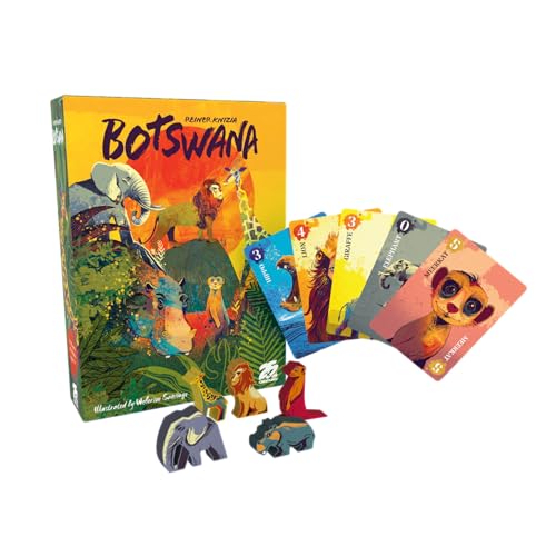 Image of 25th Century Games Botswana | Animal Collecting Strategy Card Game by Reiner Knizia & 25th Century Games, Ages 7+, 2-5 Players, 20-30 Min Playtime