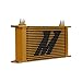 Mishimoto Universal 19 Row Oil Cooler Heat Exchanger Gold Mishimoto