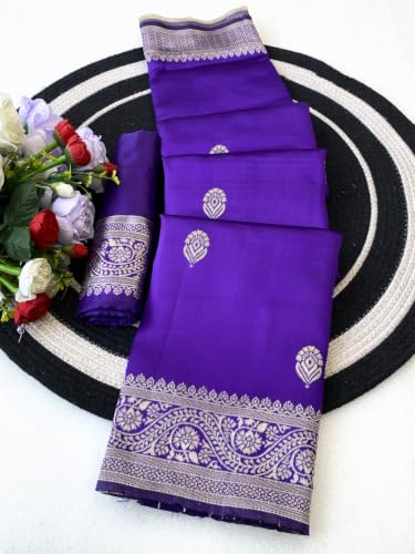 ARTM silver banarasi silk saree – image 4