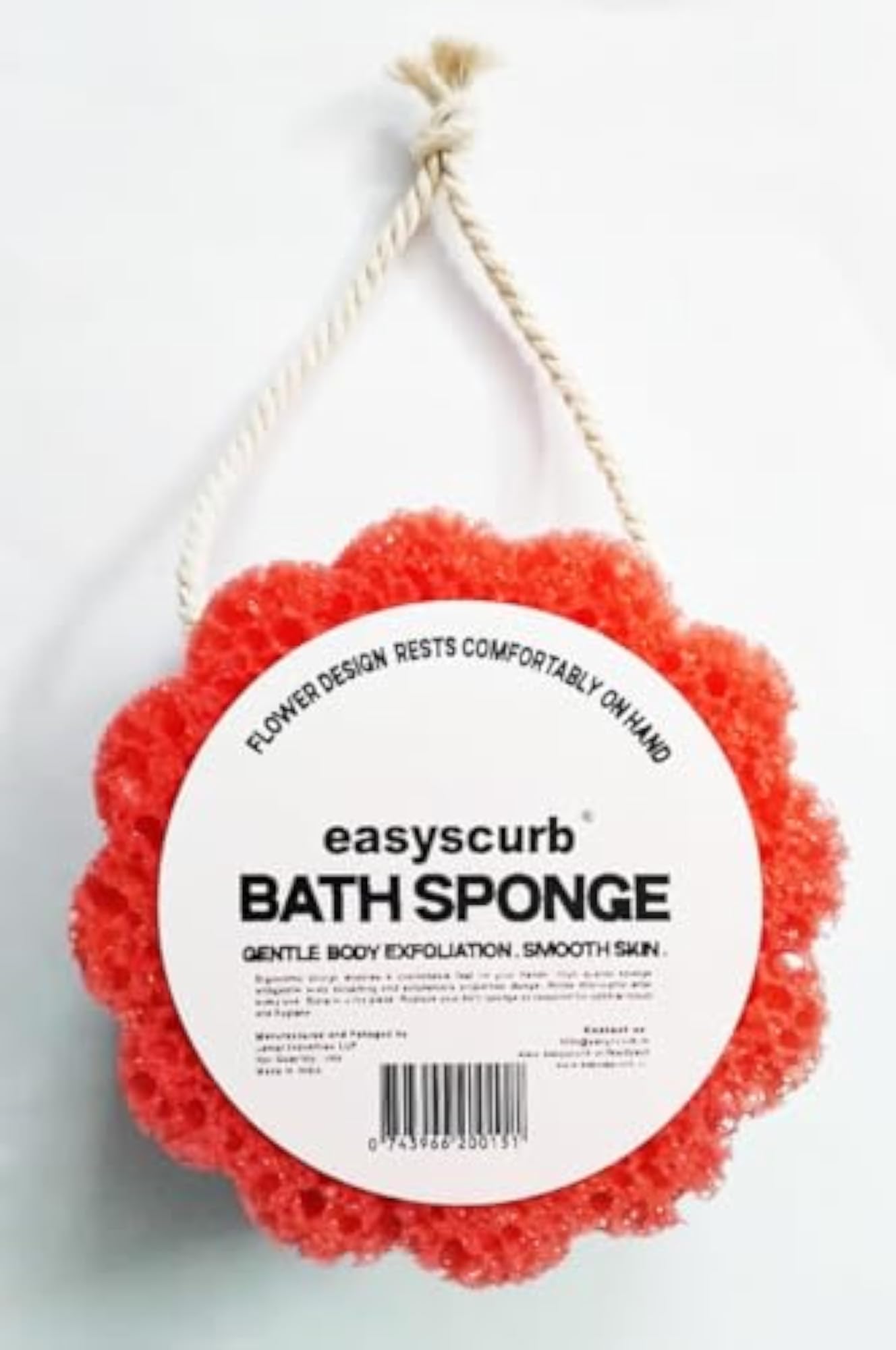 EasyScrub Bath Sponge Pack of 2 in Pink & Blue