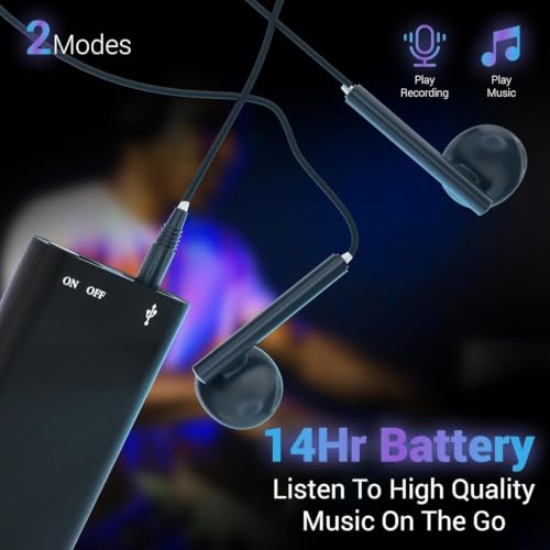 Image of DDLC Digital Mini Voice Recorders -Small Hidden Spy Super Long Storage Capacity 16 GB | Date & Time Stamp | Easy to Use | Crystal Clear Sound Digital Recording Mp3 Player (16gb Voice Recorder)