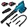 Soplador de Hojas Inalámbrico 24V – Ligero y Potente con 2 Baterías y Cargador, Ideal para Jardín, Patio, Garaje, Césped, Nieve, Polvo y Pelo de Mascotas (Azul)