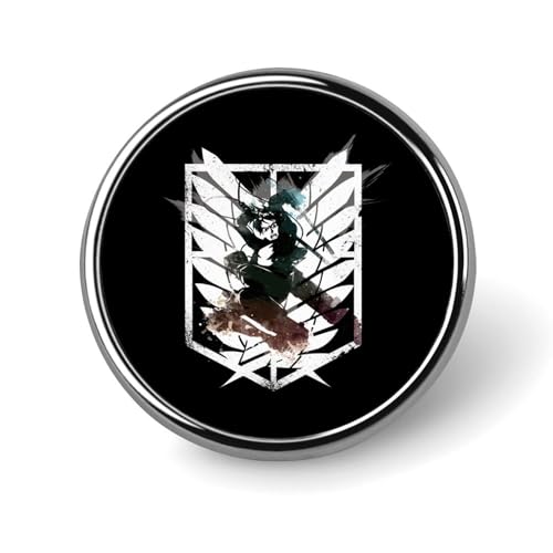 ピンバッジ 進撃の巨人 エレン・イェーガー 缶バッジ 円形 徽章 胸章 ボタンバッジ メンズ レディース 合金製 ボタンブローチ おしゃれ アクセサリー 胸飾り 衣類アクセサ DIY 工芸品 贈り物