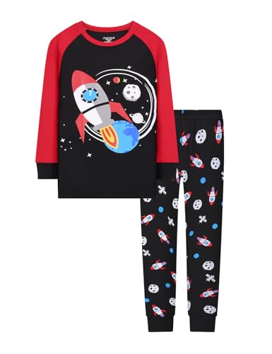 Image of Joyond Boys Pajamas Set for Toddler Cotton Clothes Snug-Fit Pjs Kids Casual Long Sleeve Sleepwear Set