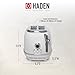Haden Heritage 2-Slice Wide-Slot Toaster, Stainless-Steel Bread Toaster with Adjustable Browning Control, Non-Slip Feet & Crumb Tray, Ivory & Chrome