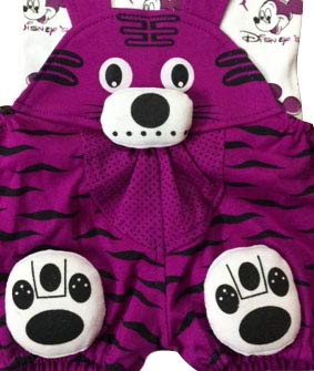 Image of Tendercare Baby Girl's & Baby Boy's Knee Length Dungaree (check sold while checking out)