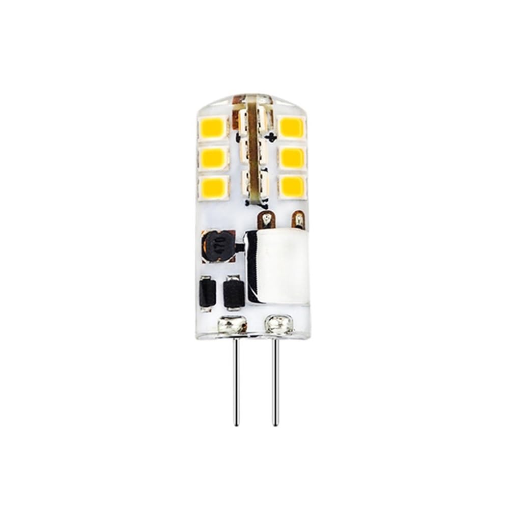 AGIPS FARMACEUTICI AGIP luci a Bassa Tensione 20 pz/Lotto G4 LED Luci 2835SMD 24LED 2W AC/DC12V Senza Sfarfallio Lampada Alogena di Ricambio Lampadine per la casa (Dimensione : Warm White)