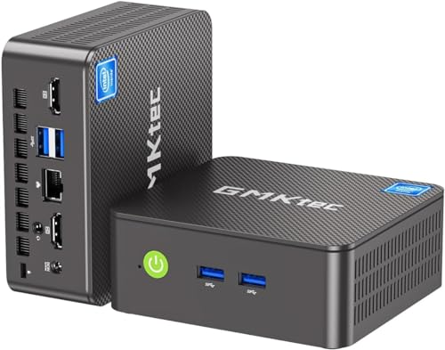 Gmktec Mini Pc Con Procesador 11 Pro Intel Alder Lake N100 3,4 Ghz 16 Gb Ddr4 Ram 1tb Pcie 3.0 M.2 Ssd, Nuc Micro Pc Pc Con Pantalla 4k Dual Hdmi 4 X Usb 3.2 Wifi 6 Bt5.2 Rj45 Ethernet Para Gmktec Mini Pc Con Procesador 11 Pro Intel Alder Lake N100 3,4 Ghz 16 Gb Ddr4 Ram 1tb Pcie 3.0 M.2 Ssd, Nuc Micro Pc Pc Con Pantalla 4k Dual Hdmi 4 X Usb 3.2 Wifi 6 Bt5.2 Rj45 Ethernet Para