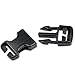 DYZD Plastic Buckle Repair Kit Quick Release Buckles No Sewing Required for Backpack Bag (25 mm, 2pcs Black)