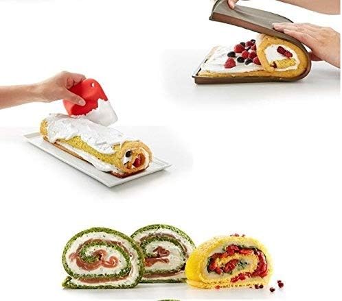 Swiss Roll Mold- Silicone Baking Sheet Mat Jelly Roll Pan Flexible Baking Tray Pastry Mat Cookies Mold