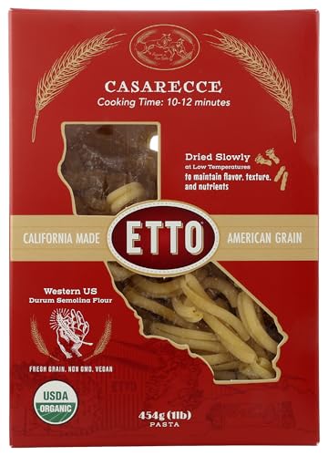 Etto Organic Casarecce Pasta, 454 Gr