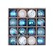 Produktbild Phoeni Weihnachtskugeln 16 Stück (6 cm) Christbaumschmuck Baumkugel Ornamente Weihnachtskugel Ornamente Dekoration für Weihnachtsbaum Dekor (blau & weiß)