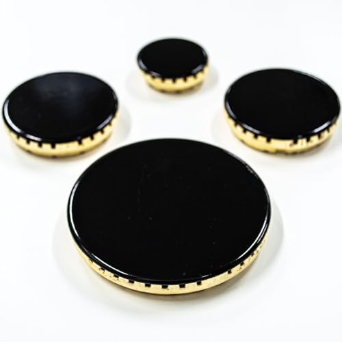 JPshop - Kit 4 corone in ottone adattabile a piano cottura cucina a gas compatibile con Ariston completo di piattelli spartifiamma