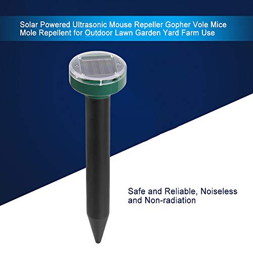 Extaum Repelente solar de toupeira,Repelente de Rato Alimentado por Energia Solar Repelente de Praga
