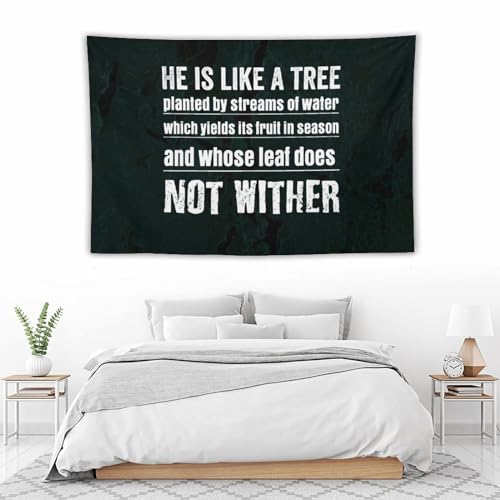 Tapiz textil con refranes en inglés y temática de naturaleza para decoración del hogar 4