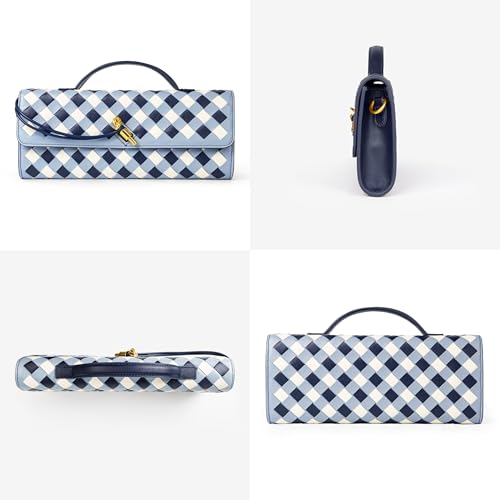 Image of Joryin Woven Purse for Women Evening Clutch Woven Leather Handbags Crossbody Bag Purse Formal Evening Bag, Vegan Leather
