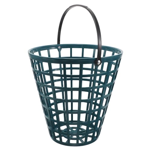 Panier de golf plastique léger bleu avec poignée seau stockage balles
