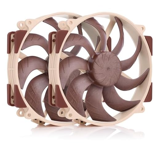 Noctua NF-A14x25r G2 PWM Sx2-PP, Push-Pull Set of Two Premium-Quality Quiet 140mm PC Fans (Brown)