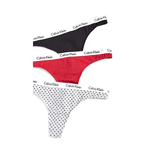 Image of Carousel Logo Cotton Thong Panty 3 Pack