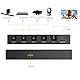 LiNKFOR Digital Optical Audio 1x4 Splitter Digital SPDIF Toslink Optical Fiber Audio Splitter 1 in 4 Out Aluminium Legierung mit optischem Kabel für PS3 Xbox Blue-Ray DVD HDTV 1 x 4 Splitter