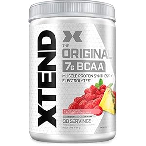 XTEND Original BCAA Powder Raspberry Pineapple | BCAA-supplement | 7 g BCAA’s + Elektrolyten voor herstel & hydratatie…