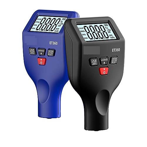 Paint Thickness Meter, ET360 Medidor Magnético de Espesor con Luz de Fondo para Pintura de Autos 0-1500um, Funciona en Baja Temperatura (Negro) miniatura 5