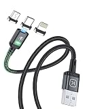 Magnetic Charging Cable 2Pack 6ft, Kuula 3A Fast Charging Cord, Nylon Braided Magnetic Phone Charger