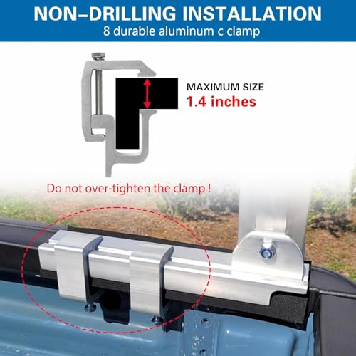 Image of Non-Drilling Aluminum Truck Rack, Width and Height Extendable
