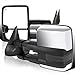 Spec-D Tuning Facelift Style Power + Heated Tow Mirrors W/Smoke Led Signal Compatible with Chevrolet Chevy Silverado Sierra 1999-2002