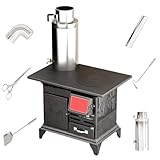 calefaccion leña radiadores agua Tapa sellada y aislamiento ignífugo: La tapa hermética y la boca de alimentación aislada retienen el calor en el interior y evitan las fugas de humo. La cámara de combustión integrada de esta estufa garantiza un funcionamiento fiable y con baja emisión de humo en interiores.