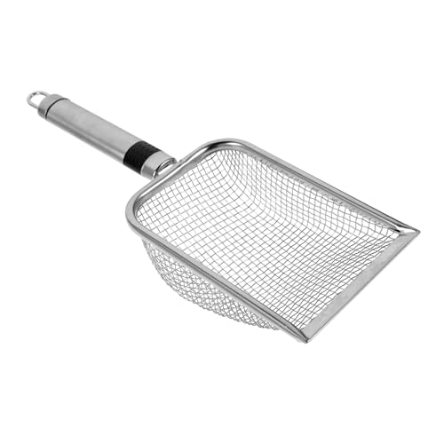 Toddmomy Convenient Lightweight Sand Filtering Shovel for Beach Shell Collection Multi Use Mesh Tool for Sifting Sand and Enjoying Outdoor Fun