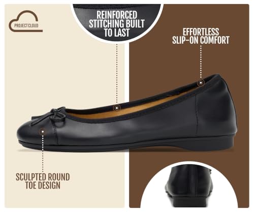 Image of Project Cloud Ballet Flats for Women Genuine Leather Insole Womens Flats