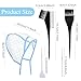 Bewudy 12 Pcs 4 Sets of Highlight Cap with Hooks, Hair Highlighting Caps, Highlight Hair Coloring Frosting Dye Kit for Salon Hair Dyeing Hairdressing (2 Purple + 2 Blue)