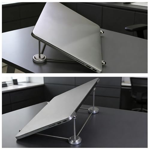 Soporte ergonómico para laptop en aluminio y acero miniatura 4