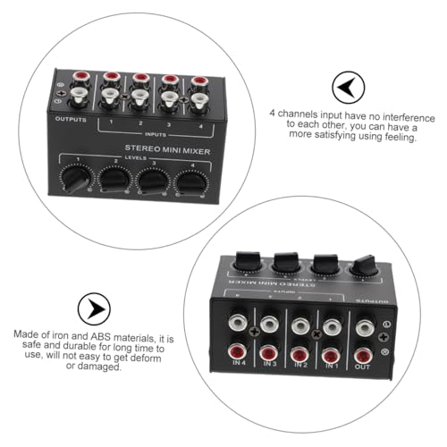Mélangeur compact contre les bruits de fond pour ordinateur et audio