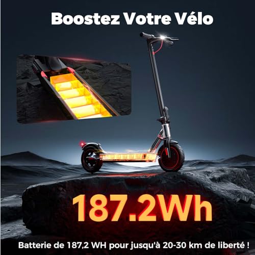 8,5", składana hulajnoga elektryczna, autonomia 20-30 km, silnik 350 W, maks. 25 km/h, obciążenie 100 kg, podwójne hamowanie, codzienne dojazdy