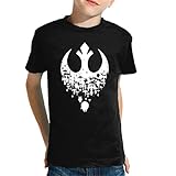 the Fan Tee Camiseta de NIÑOS NIÑAS SW Star Galaxia Guerra Wars Vader Dark Solo Fuerza 375 5-6 Años