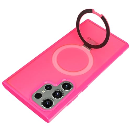 Image of Cavor for Samsung Galaxy S23 Ultra Case, Compatible with Magsafe, Rose red | Galaxy S23 Ultra Phone Case with Stand Magnetic, Shockproof Slim Protective Cases for Women Men