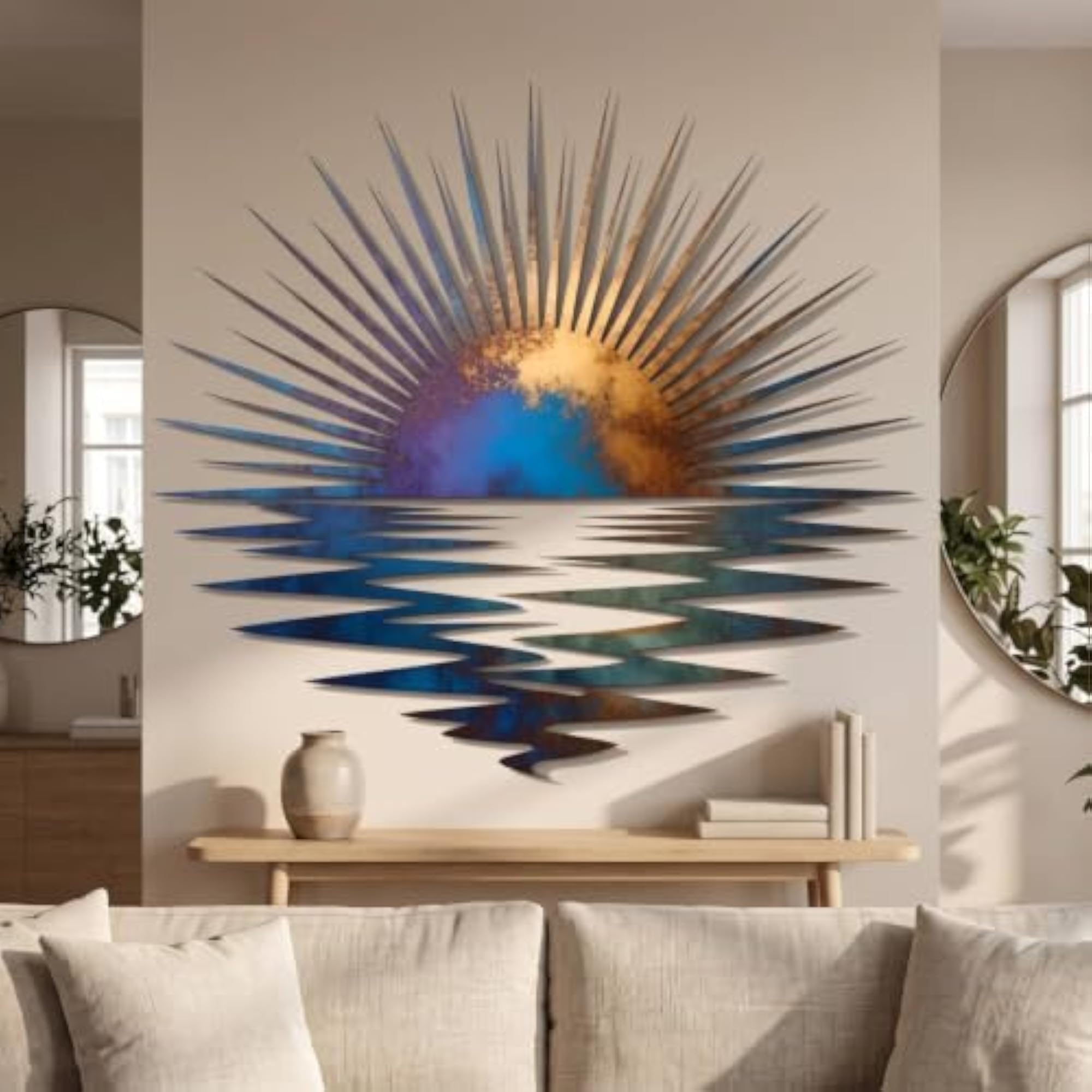Hollow-out Metal Wall Decor, Easy to Install