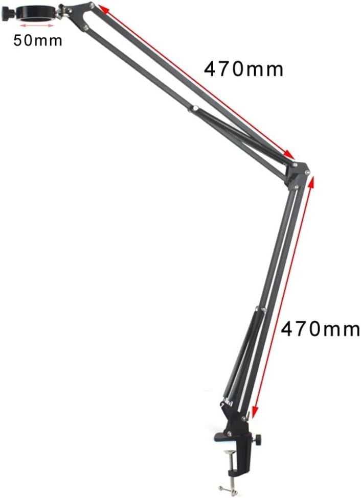 Microscope Accessories Kit Microscope Camera Working Stand Cantilever Universal Bracket Adjustable Boom Table Holder M6 Installation Aperture For Video Microscope Camera Microscope Slides(Color:370mm-