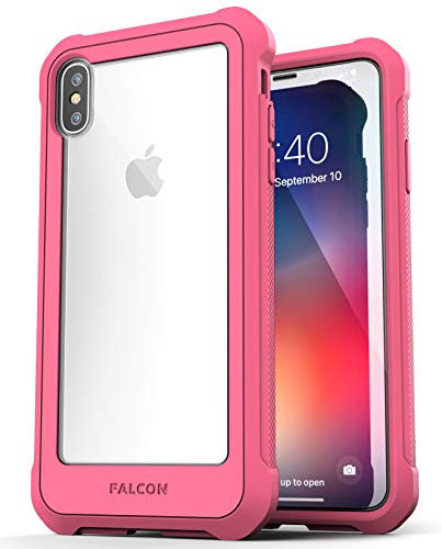 Encased Iphone Xs Max Case Pink - Full Body Clear Case With Tempered Glass Screen Protector For Apple Iphone Xsmax #TOP7