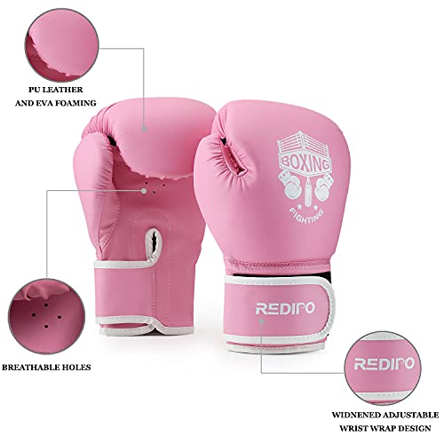 Redipo Kids Boxing Gloves, Sponge Foam Training Sparring Gloves Thai Kick Boxing For Kid And Youth, Suitable For Boys And Girls Age 3 To 12 Years #TOP4