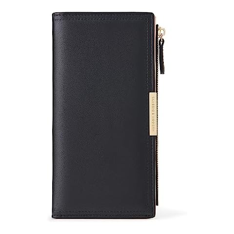 Botimmy Slim Bifold Wallet with Zipper Pocket Cover
