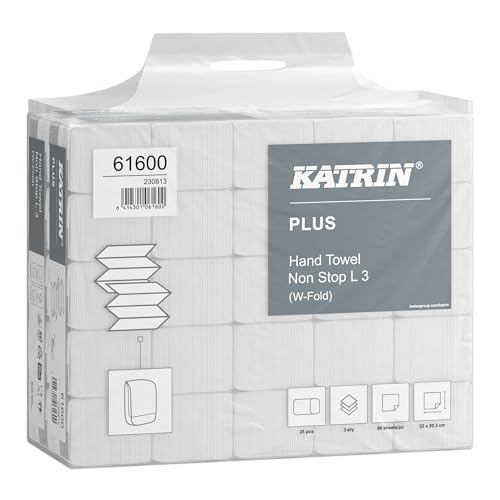 Papier à serviette Katrin Plus L3 absorbant 3 couches blanc pour les mains
