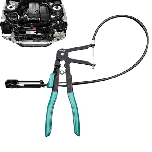 Abrazaderas de manguera - Herramienta de reparación portátil de mango largo flexible, alicates de resorte, para cambio de radiador, sistema de refrigerante, calefacción, vehículo, motocicleta, barco