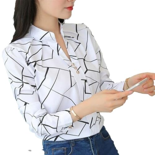 Image of ROYALICA Women Tops Womens Regular Fit Striped White Colour Cotton Blend Casual Shirt