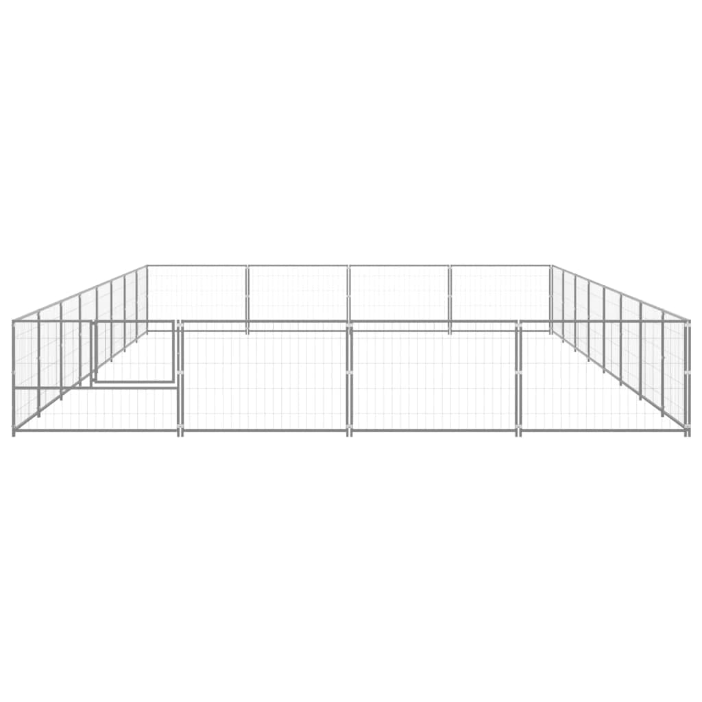Forniture per animali domestici Cane Cuccia Argento 32 m Acciaio Animali & Pet Supplies