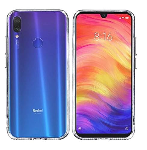 Image of Dashmesh Shopping� Back Cover with Bumper Corners for Xiaomi Redmi 7 / Redmi Y3 Anti-Shock Flexible Transparent Crystal Clear Protective Shockproof Hybrid Protection