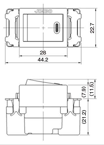 Amazon.co.jp: 神保電器 ニューマイルドビーシリーズ 埋込スイッチ 片
