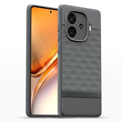 Image of Outlouders Back Cover for iQOO Neo 10R 5G / iQOO Z9 Turbo 5G / Vivo Y200 GT 5G | TPU Soft Flexible Shockproof | Full Camera Protection Back Case (Grey)